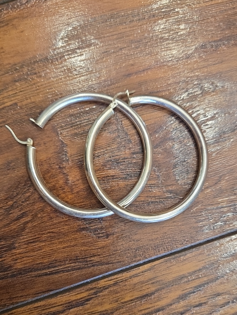 8g Sterling Silver Hoop Earrings - Women Jewelry